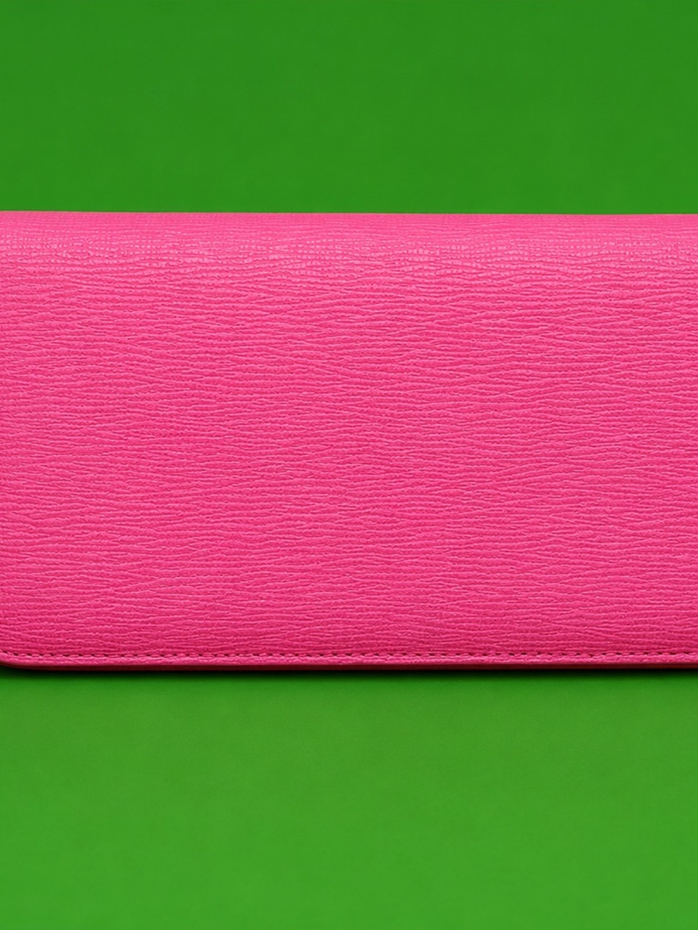 & Other Stories Hot Pink Leather Wallet